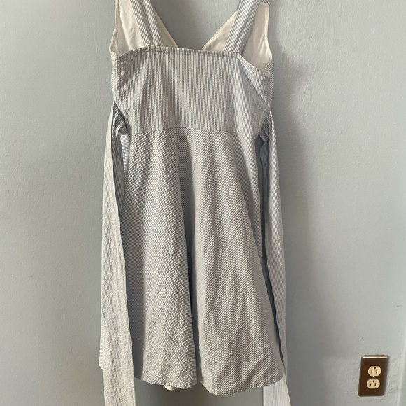 Vineyard Vines Blue & White Seersucker Dress Size 8 - Picture 6 of 9